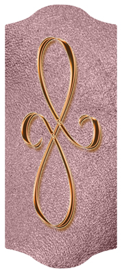 DARAY-C-601-CP-SH-OR Copper Scroll Shimmer Orchid